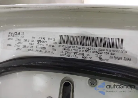 2015 Ram 1500 Big Horn из США, поврежденный, VIN 1C6RR7TT9FS778636